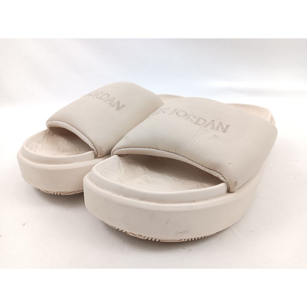 Air‎ Jordan Platform Slides Sandals Women's FZ7012-200 Beige Cushioned Comfy 6